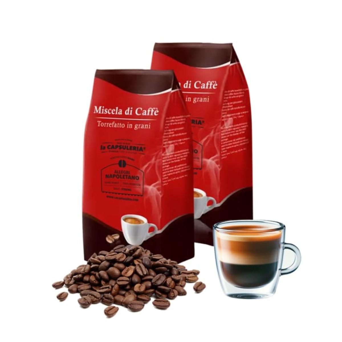 Kavos pupelės Robusta Allegri Napoletano-1 kg.