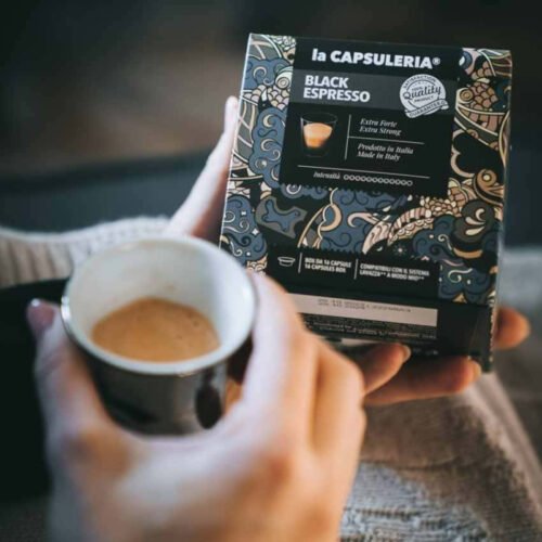 Black Espresso Coffe - kavos kapsulės skirtos Lavazza A Modo Mio
