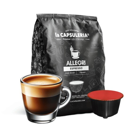 allegri espresso coffee capsules compatible with nescafe dolce gusto