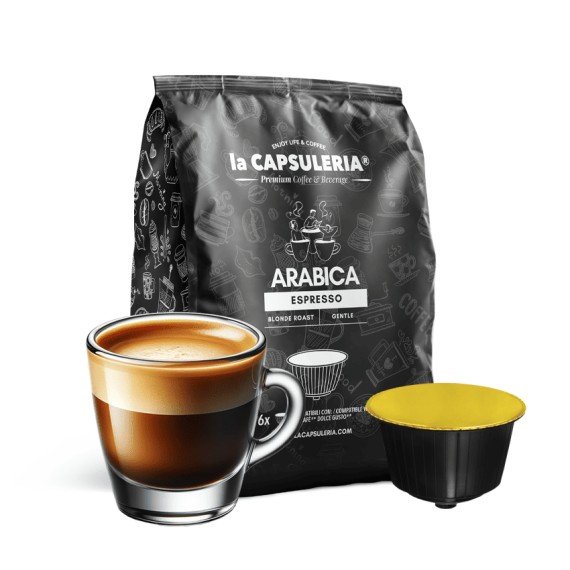 arabica espresso coffee capsules compatible with nescafe dolce gusto
