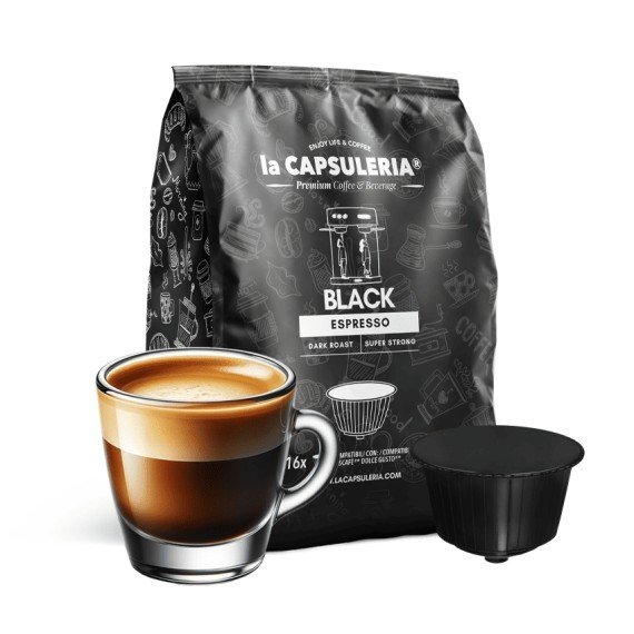 Black Espresso Coffee - kavos kapsulės skirtos Dolce Gusto®